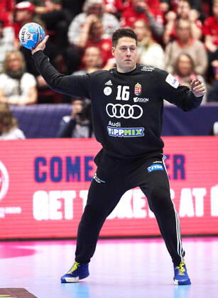 MALMO 20200111 Hungary s goal keeper Roland Mikler in action during the Men s EHF EURO 2020 Handball group E match preliminary round between Hungary and Russia in Malmo Arena Saturday Jan 11, 2020 Photo Andreas Hillergren TT kod 10600 Malmo Sweden x10600x,  Copyright: xAndreasxHillergren TTx HANDBALL HUNGARY-RUSSIA