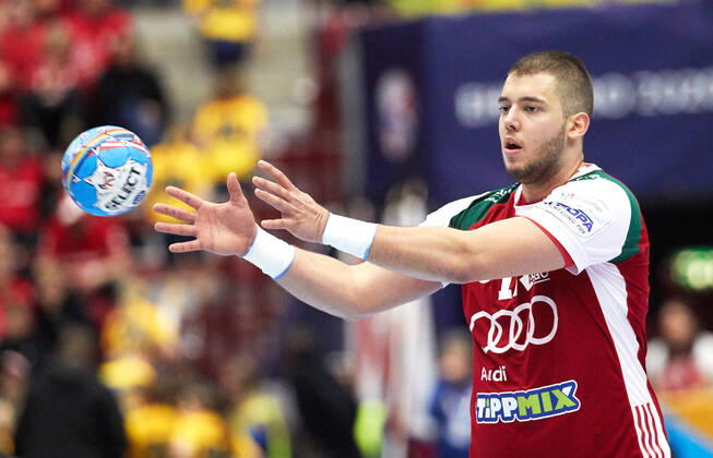 MALMO 20200111 Hungary s Bence Nagy in action during the Men s EHF EURO 2020 Handball group E match preliminary round between Hungary and Russia in Malmo Arena Saturday Jan 11, 2020 Photo Andreas Hillergren TT kod 10600 Malmo Sweden x10600x,  Copyright: xAndreasxHillergren TTx HANDBALL HUNGARY-RUSSIA