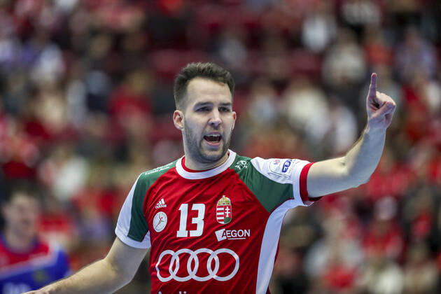 MALMO 20200111 Hungary s Bendeguz Boka gestures during the Men s EHF EURO 2020 Handball group E match preliminary round between Hungary and Russia in Malmo Arena Saturday Jan 11, 2020 Photo Andreas Hillergren TT kod 10600 Malmo Sweden x10600x,  Copyright: xAndreasxHillergren TTx HANDBALL HUNGARY-RUSSIA