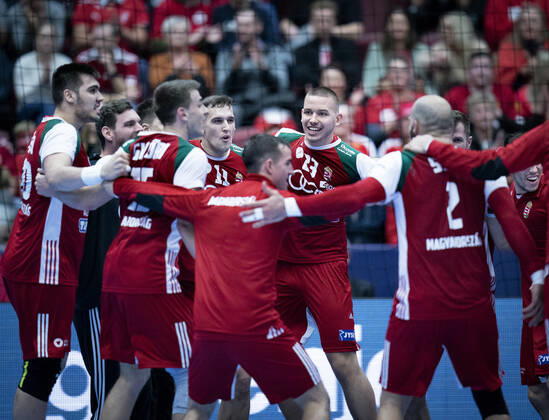 Hungary after the match between Hungary Russia in Malmoe Arena on Saturday, January 11, 2020, Copenhagen Denmark,  Copyright: Ritzau Scanpix LiselottexSabroex COP106 spdk20200111-173845-L