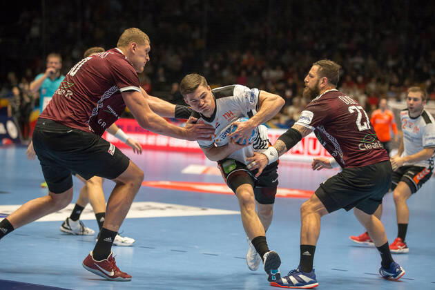 Handball EM, Lettland - Niederlande SMITS Kay (Pays-Bas - Netherlands) HANDBALL : Championnat d Europe 2020 : Lettonie vs Pays-Bas - 11 01 2020 THEOPHILELaurent Panoramic 