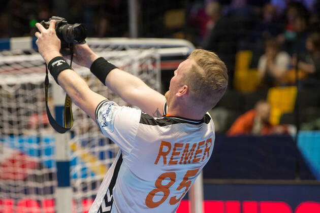 Handball EM, Lettland - Niederlande REMER Tim (Pays-Bas - Netherlands) HANDBALL : Championnat d Europe 2020 : Lettonie vs Pays-Bas - 11 01 2020 THEOPHILELaurent Panoramic 