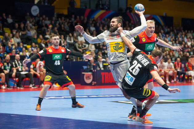 MAQUEDA PENA Jorge (Espagne - Spain) HANDBALL : Championnat d Europe 2020 : Allemagne vs Espagne - 01 11 2020 THEOPHILELaurent Panoramic 