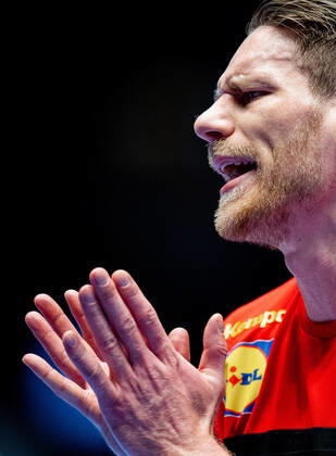 200111 Tobias Reichmann of Germany reacts during the EHF European Handball Championship match between Spain and Germany on January 11, 2020 in Trondheim Photo Vegard Wivestad Grott BILDBYRAN code VG 170462 bbeng handball handball handball handball em 2020 european mens handball championship 2020 em 2020 handballs em 2020 ehf euro 2020 spain spain germany germany germany,  Copyright: VEGARDxWIVESTADxGRoTT BB200111VG072