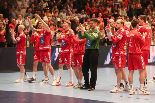 HANDBALL - EHF EURO 2020, AUT vs UKR VIENNA,AUSTRIA,12.JAN.20 - HANDBALL - EHF European Men s Handball Championship 2020, group stage, Austria vs Ukraine. Image shows the rejoicing of AUT. GEPAxpictures xChristianxOrt