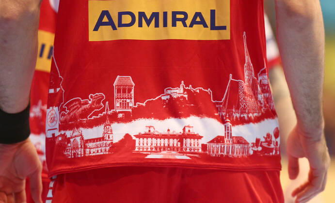 HANDBALL - EHF EURO 2020, AUT vs UKR VIENNA,AUSTRIA,12.JAN.20 - HANDBALL - EHF European Men s Handball Championship 2020, group stage, Austria vs Ukraine. Image shows the shirt of Janko Bozovic (AUT). GEPAxpictures xChristianxOrt