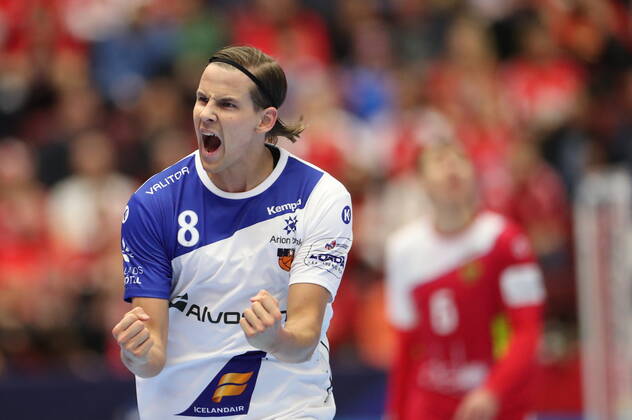 Iceland s Bjarki Mar Elisson during the Men s European Handball Championship, preliminary round Group E, match between Iceland and Russia at Malmo Arena, Sweden, on Monday Jan 13, 2020 Photo Andreas Hillergren TT code10600 Malmo Sweden x10600x,  Copyright: xAndreasxHillergren TTx EHF EURO 2020 HANDBALL ISL-RUS