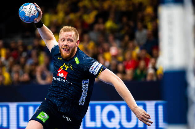 200114 Jim Gottfridsson of Sweden during the EHF European Handball Championship match between Sweden and Poland on January 14, 2020 in Gothenburg Photo Michael Erichsen BILDBYRAN Cop 89 bbeng handball handball handball handball em 2020 european mens handball championship 2020 em 2020 handballs em 2020 ehf euro 2020 sweden sweden poland poland,  Copyright: MICHAELxERICHSEN BB200114MI056
