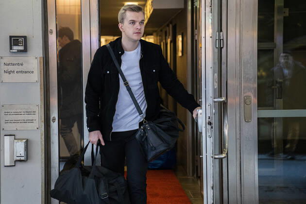 Johan Á Plógvi Hansen Handball mens team leaves their hotel Scandic St Jörgen in Malmoe on Thursday, January 16, 2020 The Danish handball men are out of the European Championships, which ended for them on Wednesday after three matches in the inaugural group game, Copenhagen Denmark,  Copyright: MartinxSylvestx cop105 spdk20200116-111755-L