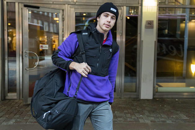Jacob Holm Handball mens team leaves their hotel Scandic St Jörgen in Malmoe on Thursday, January 16, 2020 The Danish handball men are out of the European Championships, which ended for them on Wednesday after three matches in the inaugural group game, Copenhagen Denmark,  Copyright: MartinxSylvestx cop105 spdk20200116-112915-L