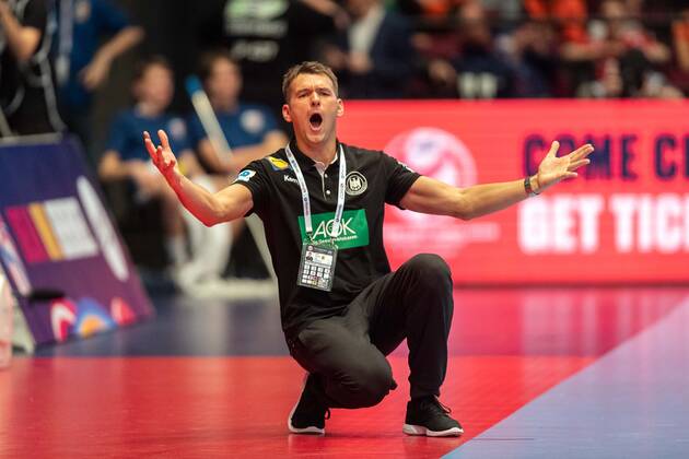 Handball Vienna 16 01 2020 European Championship EM Intermediate round main round Belarus BLR Germany GER Christian Prokop Germany, Trainer
