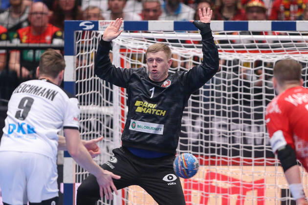 Men s EHF Euro 2020 - Belarus v Germany 16.01.2020., Wiener Stadthalle, Vienna, Ausrtia - Men s EHF Euro 2020, Main Round, group 1, 1st round, Belarus - Germany. Ivan Matskevich LukaxStanzl PIXSELL