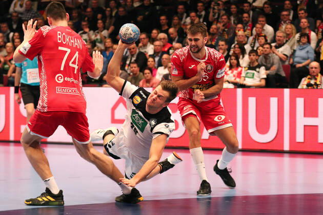 Germany Belarus, EHF Euro 2020 Fabian Boehm Germany 38 , Viachaslau Bokhan Belarus 74 ,, Vienna Vienna Austria Ice rink