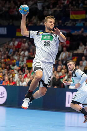 Handball, Men EM 2020, Main Round, Group 1, Belarus Germany Fabian Böhm Boehm Germany TSV Hannover Vienna Stadthalle Vienna Austria