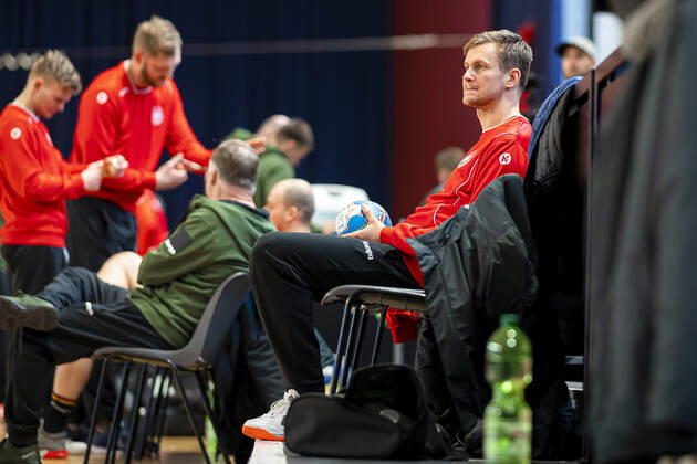 Handball, Men EM 2020, Main Round, Group 1, Media Day Training Germany Fabian Böhm Boehm Germany TSV Hannover Vienna Stadthalle Vienna Austria