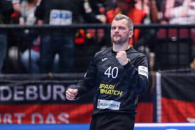 PXL_EURO 2020_Belarus vs Czech Republic 18.01.2020., Wiener Stadthalle, Vienna, Austria - Men s EHF EURO 2020, main round, group I ,match between Belarus and Czech Republic at Wiener Stadthalle. Dieudonne Mubenzem. LukaxStanzl PIXSELL