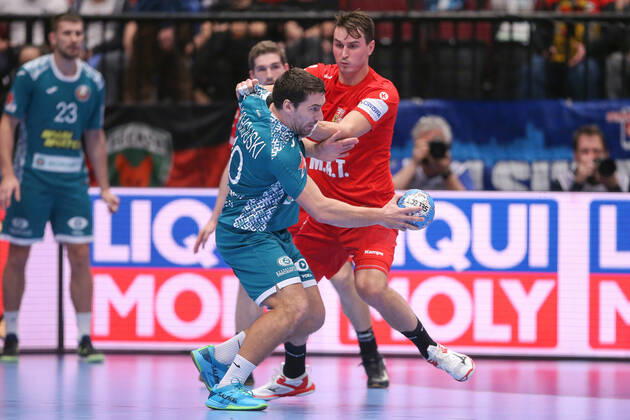 PXL_EURO 2020_Belarus vs Czech Republic 18.01.2020., Wiener Stadthalle, Vienna, Austria - Men s EHF EURO 2020, main round, group I ,match between Belarus and Czech Republic at Wiener Stadthalle. Barys Pukhouski. LukaxStanzl PIXSELL