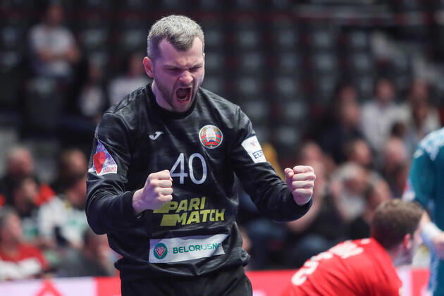 PXL_EURO 2020_Belarus vs Czech Republic 18.01.2020., Wiener Stadthalle, Vienna, Austria - Men s EHF EURO 2020, main round, group I ,match between Belarus and Czech Republic at Wiener Stadthalle... Aliaksei Kishou. LukaxStanzl PIXSELL