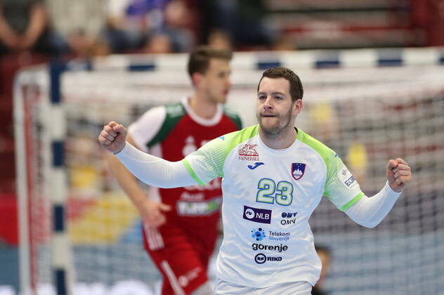 MALMOE 20200119 Slovenia s Miha Cingesar gesture during the Men s European Handball Championship main round Group 2 match between Slovenia and Hungary at Malmo Arena, Friday Jan 19, 2020 Foto Andreas Hillergren TT kod 10600 Malmo Sweden x10600x,  Copyright: xAndreasxHillergren TTx HANDBALL SLOVENIA-HUNGARY