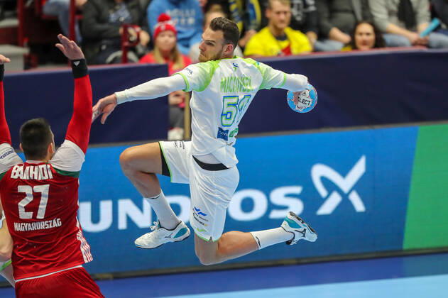 Borut Mackovsek (Slovenie) HANDBALL : Slovenie vs Hongrie - EHF euro 2020 - main round - 19 01 2020 BertrandDelhomme Panoramic 