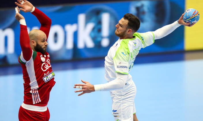 Borut Mackovsek (Slovenie) HANDBALL : Slovenie vs Hongrie - EHF euro 2020 - main round - 19 01 2020 BertrandDelhomme Panoramic 
