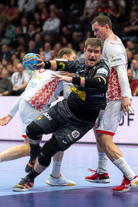 Handball, Men EM 2020, Main Round, Group 1, Belarus Spain Julen Aguinagalde Aquizu Spain Vienna Stadthalle Vienna Austria