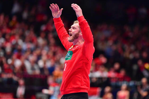 European Handball Championship Main Round, 20 01 2020, Austria Germany, Stadthalle, Vienna Johannes Bitter Goalie, Germany, 1 Goalie Goalie Man of the Match, 20 01 2020, Vienna Austria, Handball, Tournament, European Championship 2020 xshx