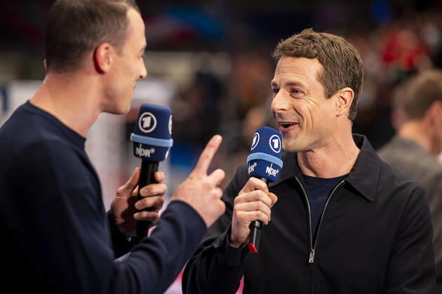 Handball, Men EM 2020, Main Round, Group 1, Austria Germany ARD Presenter Alexander Bommes Vienna Vienna Stadthalle Vienna Austria