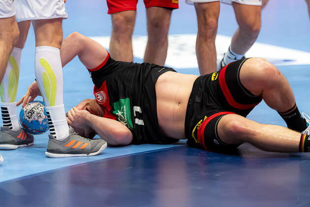 Handball, Men EM 2020, Main Round, Group 1, Austria Germany David Schmidt Germany TVB Stuttgart Vienna Stadthalle Vienna Austria
