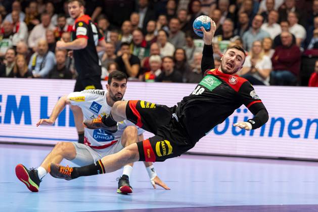 Handball, Men EM 2020, Main Round, Group 1, Austria Germany Jannik Kohlbacher Germany Rhein Neckar Loewen Vienna Stadthalle Vienna Austria