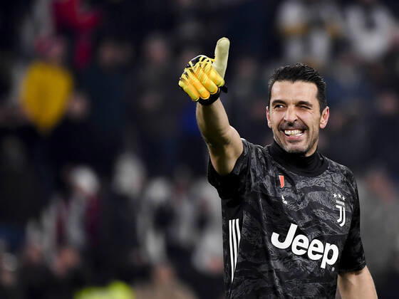 Photo Marco Alpozzi LaPresse January 22, 2020 Turin, Italy soccer Juventus Vs Roma - Quarter-final - Coppa Italia TIM CUP 2019-2020 - Allianz Stadium In the pic: Gianluigi Buffon (Juventus F.C.);  Copyright: xMarcoxAlpozzi LaPressex