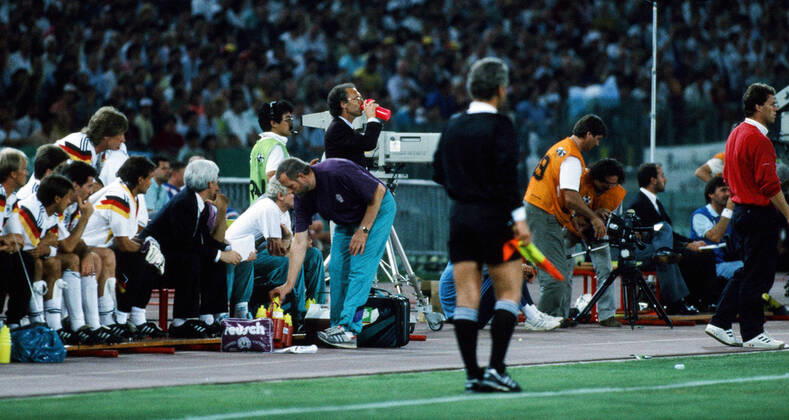 Germany Argentina Italy, Rome, 08 07 1990, Football, FIFA World Cup 1990 in Italy, Final, DFB Germany Argentina 1 0 Franz Beckenbauer Coach Germany