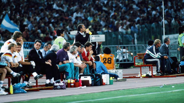 Germany Argentina Italy, Rome, 08 07 1990, Football, FIFA World Cup 1990 in Italy, Final, DFB Germany Argentina 1 0 Franz Beckenbauer Coach Germany