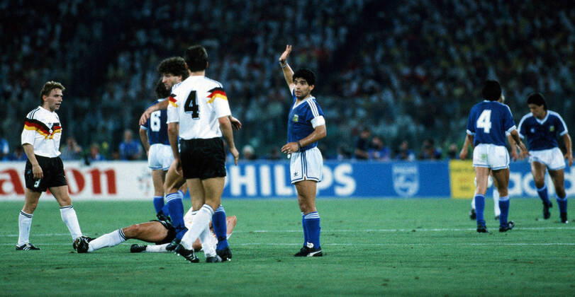 Germany Argentina Italy, Rome, 08 07 1990, Football, FIFA World Cup 1990 in Italy, Final, DFB Germany Argentina 1 0 Diego Maradona Argentina