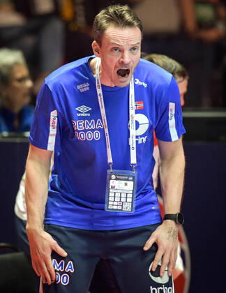 Norway s coach Christian Berge reacts during the bronze medal match between Slovenia and Norway during the Men s European Handball Championship in Stockholm, Sweden, on Jan 25, 2020 Stockholm Sverige x10040x,  Copyright: xAndersxWiklund TTx EHF HANDBALL SLOVENIA-NORWAY