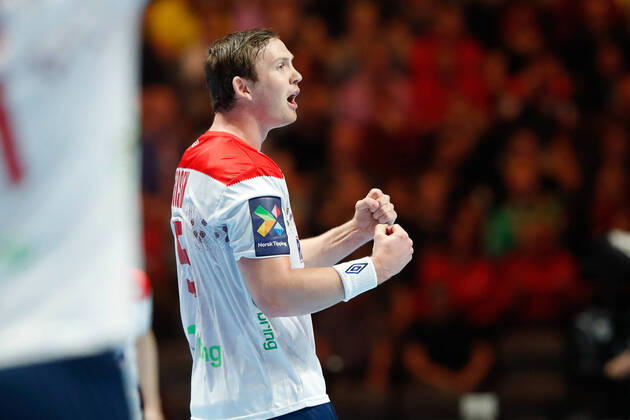 Sander Sagosen (Norvege) HANDBALL : norvege vs slovenie - ehf euro 2020 - finale 3-4 - 25 01 2020 BertrandDelhomme Panoramic 