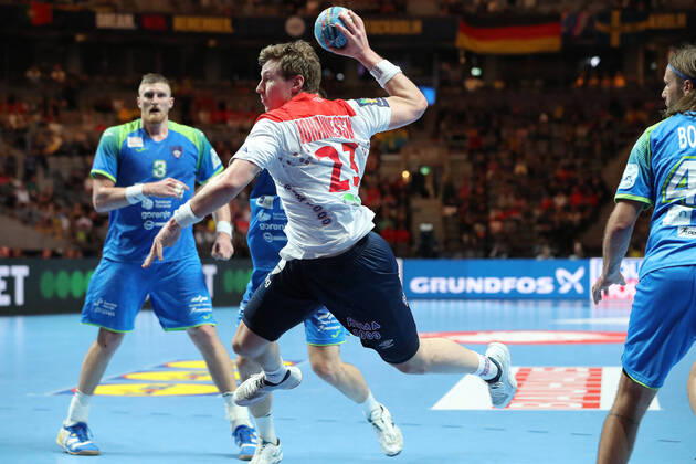 Goeran Johannessen (Norvege) HANDBALL : norvege vs slovenie - ehf euro 2020 - finale 3-4 - 25 01 2020 BertrandDelhomme Panoramic 