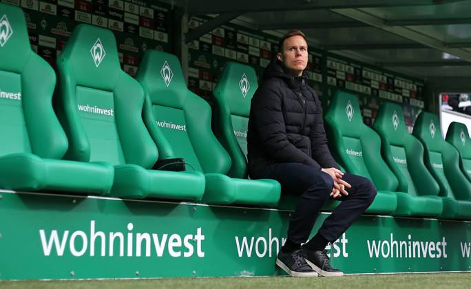 26 01 2020, Football 1 Bundesliga 2019 2020, 19 Matchday, SV Werder Bremen TSG 1899 Hoffenheim, at Weserstadion Bremen Niklas Moisander Werder Bremen DFL and DFB regulations prohibit any use of photographs as image sequences and or quasi video
