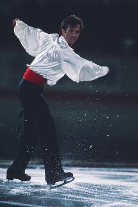 Brian Boitano born 22,10 1963 in California is a former US American figure skater Olympic and World Champion he jumped and landed as the first American in 1982 a triple Axel and became at his first Olympic participation in Sarajevo 1984 sixth and World Championship third at the first World Championships just 1 year later he became World Champion he put then value on the jumps and showed 1987 a special jump Tano Triple Lutz for the 1988 Olympics he changed his mind because he could not compete against his rival Brian Orser from Canada and did without a quadruple toolop he actually won gold in a Battle of the Brians in Calgary after that he changed to the professionals and became professional world champion five times in a row at the Olympics Lillehammer he let himself be amateurised in Lillehammer he became sixth
