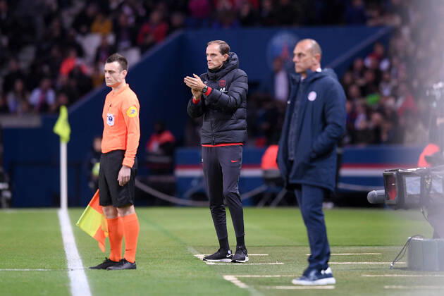 THOMAS TUCHEL (ENTRAINEUR PSG) FOOTBALL : Paris SG vs Montpellier - Ligue 1 Conforama - 01 02 2020 FEP Panoramic