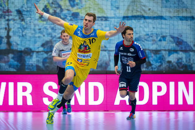Bietigheim, Germany 01 February 2020 2 BL 19 20 SG BBM Bietigheim vs HSG Konstanz Tom Wolf Konstanz Joy Emotion Bietigheim Bissingen Egetrans Arena Baden Württemberg Germany