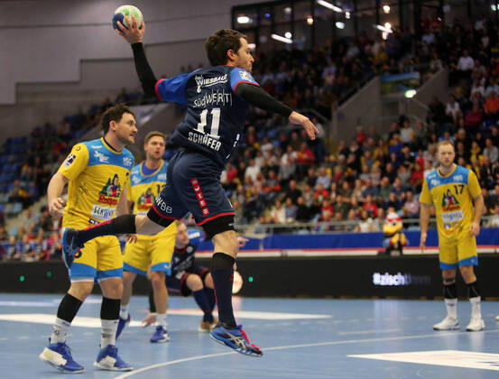 BAU 01 02 2020 Bietigheim Handball SG BBM Bietigheim vs HSG Konstanz , Christian Schäfer BBM on the ball