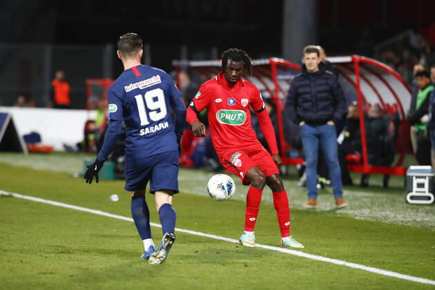 Mama Balde ( Dijon ) FOOTBALL : Coupe de France - Dijon vs PSG - Ligue 1 - 12 02 2020 GwendolineLeGoff Panoramic 
