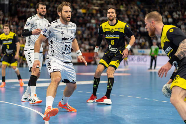 THW Kiel against TVB 1898 Stuttgart on 16 2 2020 Niclas Ekberg 18, THW Kiel, AU , THW Kiel against TVB 1898 Stuttgart in the LIQUI MOLY Handball Bundesliga on 25 matchday, in the Sparkassen Arena Kiel on 16 2 2020 Copyright: xBEAUTIFULxSPORTS Angenendtx