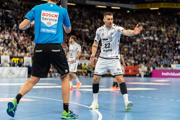 THW Kiel against TVB 1898 Stuttgart on 16 2 2020 Ole Rahmel 22, THW Kiel, AU , THW Kiel against TVB 1898 Stuttgart in the LIQUI MOLY Handball Bundesliga on 25 matchday, in the Sparkassen Arena Kiel on 16 2 2020 Copyright: xBEAUTIFULxSPORTS Angenendtx