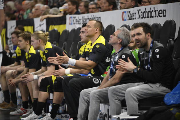 Christian Zeitz TVB Stuttgart, 20 , Handball Bundesliga, Liqui Moly HBL, Men, 23 Matchday, THW Kiel vs TVB Stuttgart, 16 02 20 Kiel Sparkassen Arena Schleswig Holstein Germany
