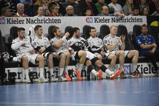 The stars of THW rested, Handball Bundesliga, Liqui Moly HBL, Men, 23 matchday, THW Kiel vs TVB Stuttgart, 16 02 20 Kiel Sparkassen Arena Schleswig Holstein Germany
