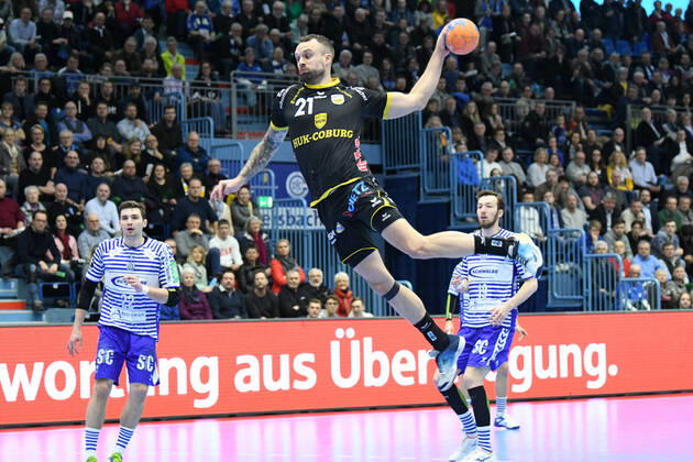 21 Florian Billek 21 HSC 2000 Coburg VfL Gummersbach HSC 2000 Coburg, men, 2 League, Liqui Moly Handball Bundesliga, 21 Matchday, 18 02 2020, VfL Gummersbach HSC 2000 Coburg, Handball, Liqui Moly 2 Handball Bundesliga, men, season 2019 20 Gummersbach Copyright: xAugstx xEibner-Pressefotox EP_jat