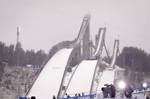 Ski jumping, Skispringen, Ski, nordisch arena the Lahti Ski Games FIS WC Ski Jumping Men HS 130 at the Lahti Ski games 1. March 2020 in Lahti, Finland. (Tomi Hänninen Newspix24) Copyright: xTomixHänninenx np24th0110391164