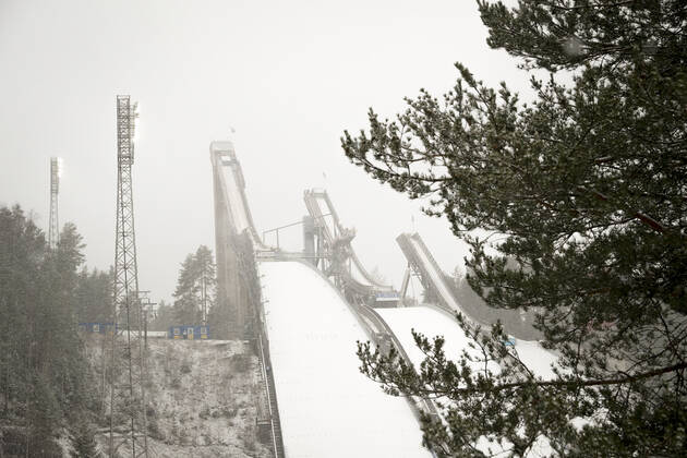 Ski jumping, Skispringen, Ski, nordisch arena the Lahti Ski Games FIS WC Ski Jumping Men HS 130 at the Lahti Ski games 1. March 2020 in Lahti, Finland. (Tomi Hänninen Newspix24) Copyright: xTomixHänninenx np24th0114141167